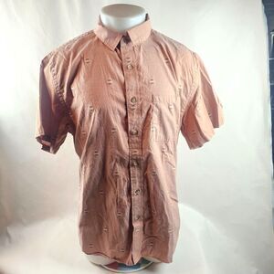 Pendleton Shirt Mens XL Orange Button Up Embroidered Casual Aztec Southwest Gorp